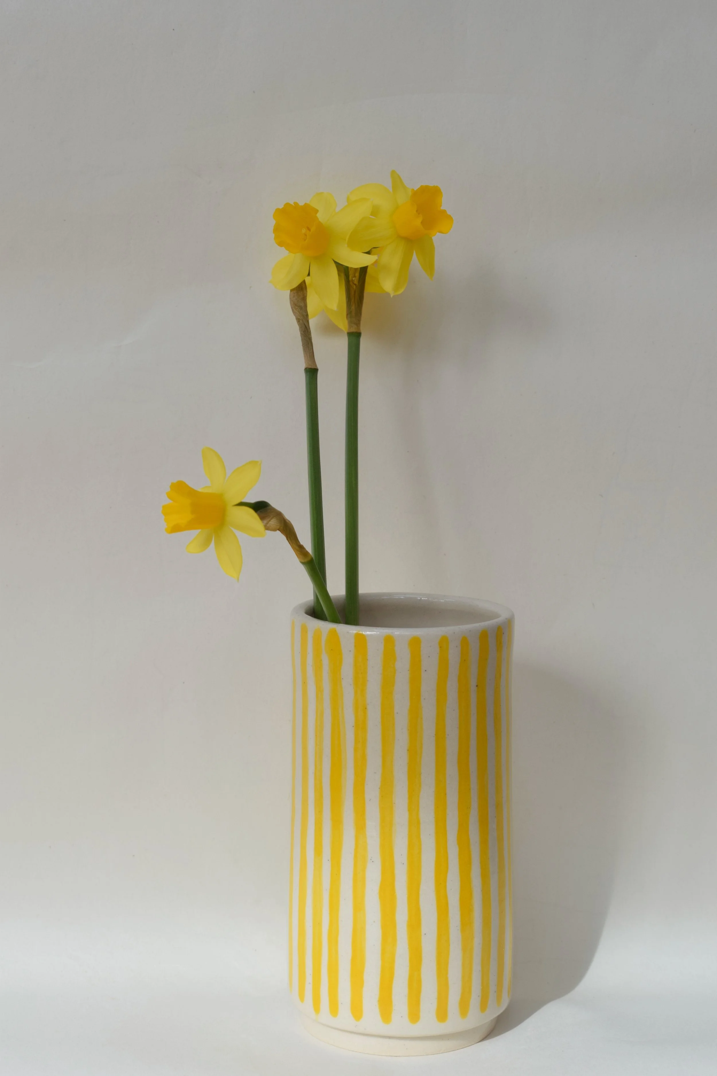 J Lucas Pottery_yellow small vase narrow stripes_dafs.jpeg