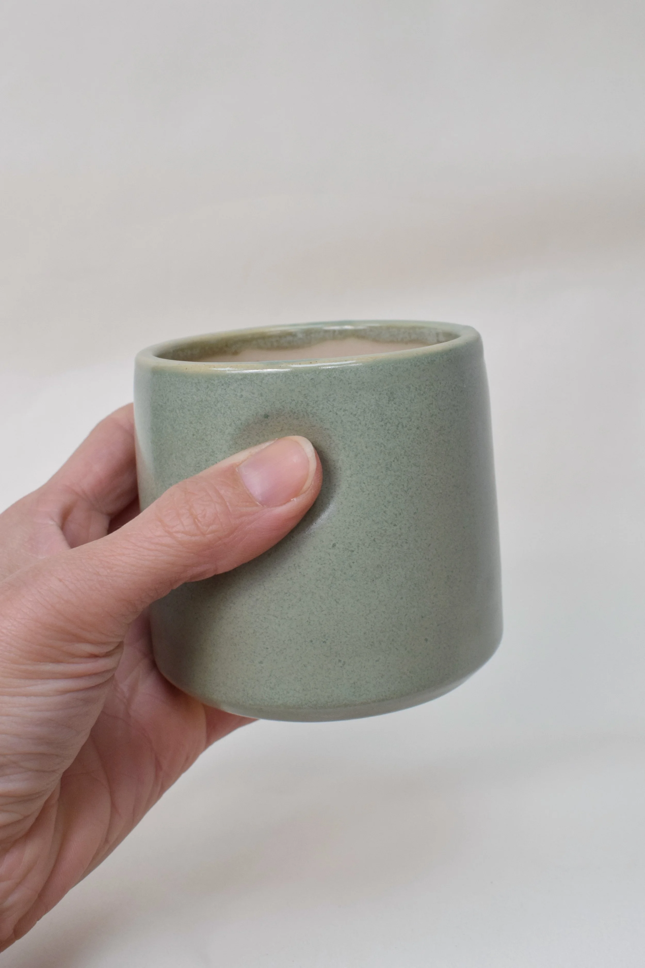 Sage Green Dimple Cup