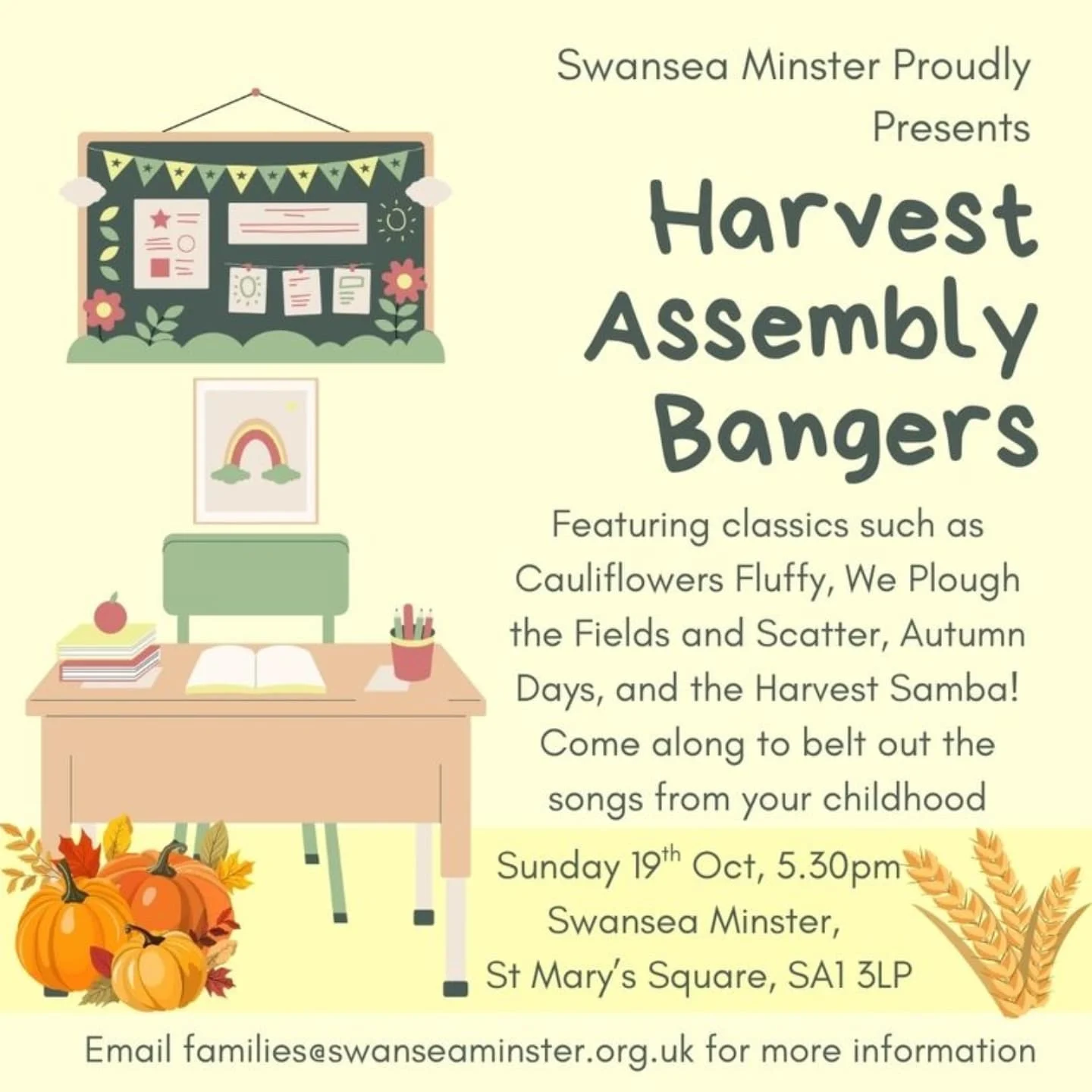 Harvest Assembly Bangers (Swansea Minster)