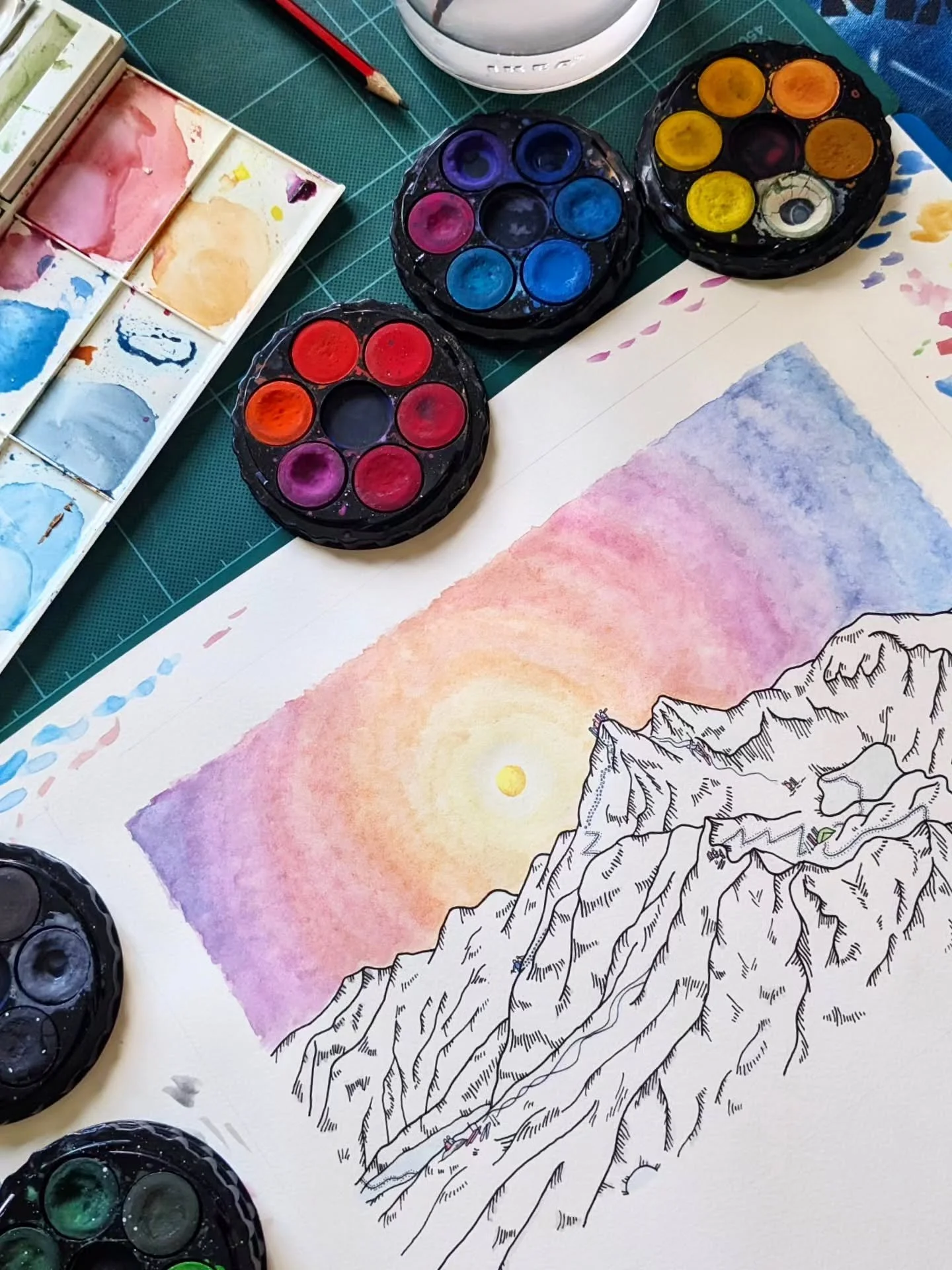 Swipe for my favourite review of all time ➡️🎉

This commission was gifted by a bunch of mates who clubbed together for a Summit Line Art Commission Voucher! Such a special gift and it meant that I could put together this piece which includes a numbe