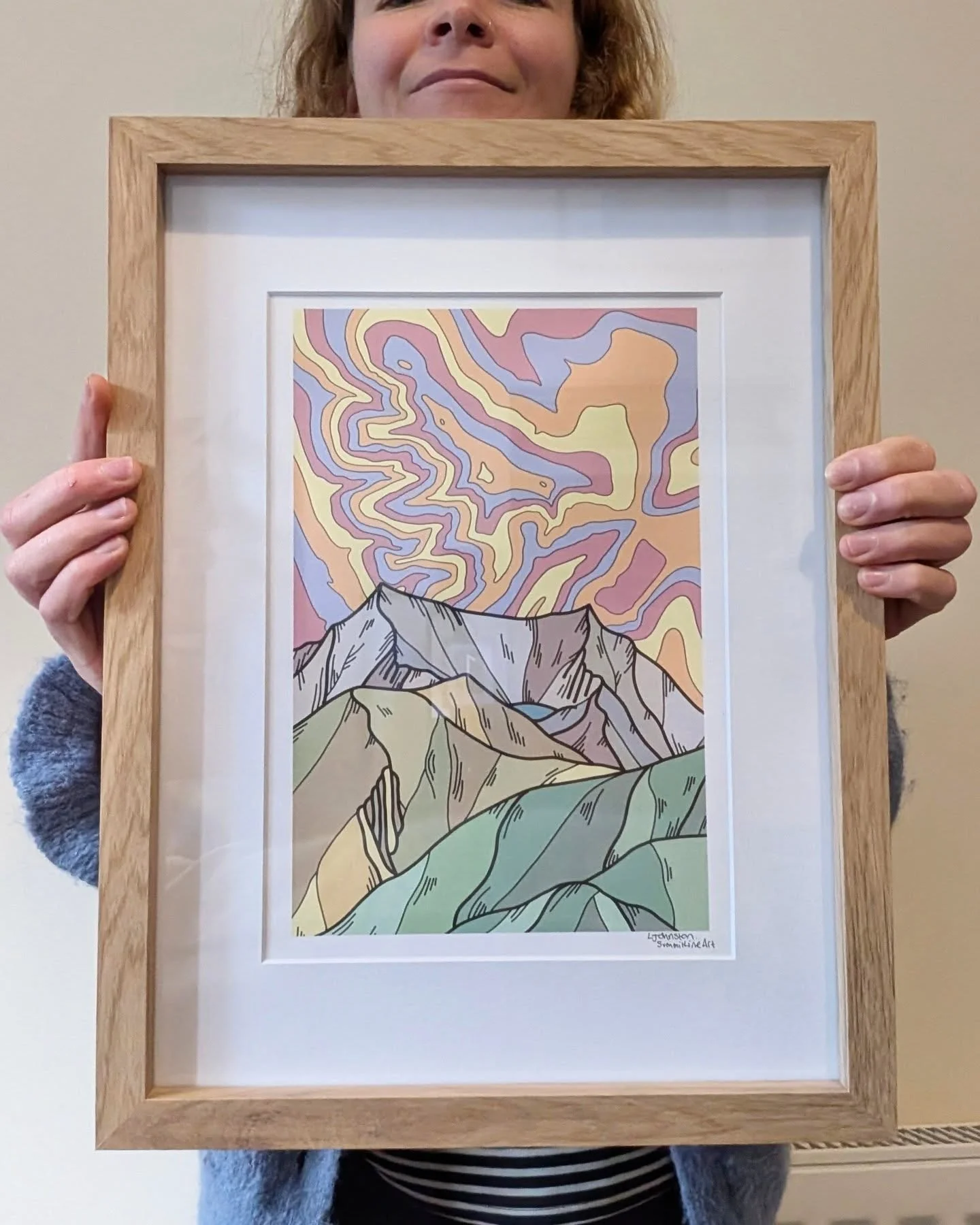 Can you spot the summit in the sky?! Not many people realise that the sky on my Blencathra Contours print is made up of the&nbsp;actual contours of the peak and surrounding ridgelines..
&nbsp;
Blencathra seems to be the mountain that&rsquo;s iconic t