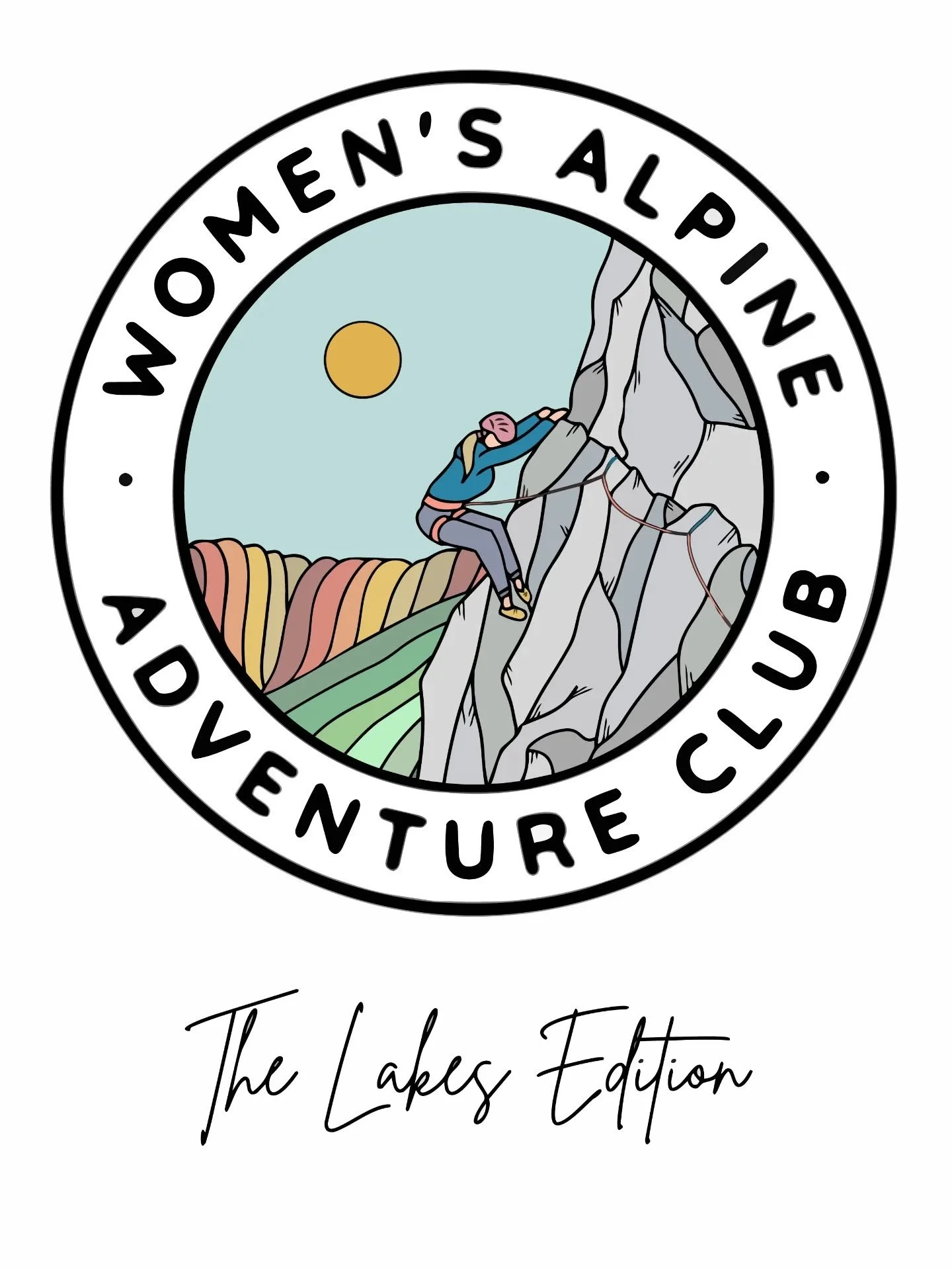 A sneak peak of a recent Tee design for The Lakes Edition of the @womensalpineadventureclub - can you guess the climb?! 

The Lakes Edition started as a group chat of Lakes based women looking for climbing partners and adventure. It gained so much tr