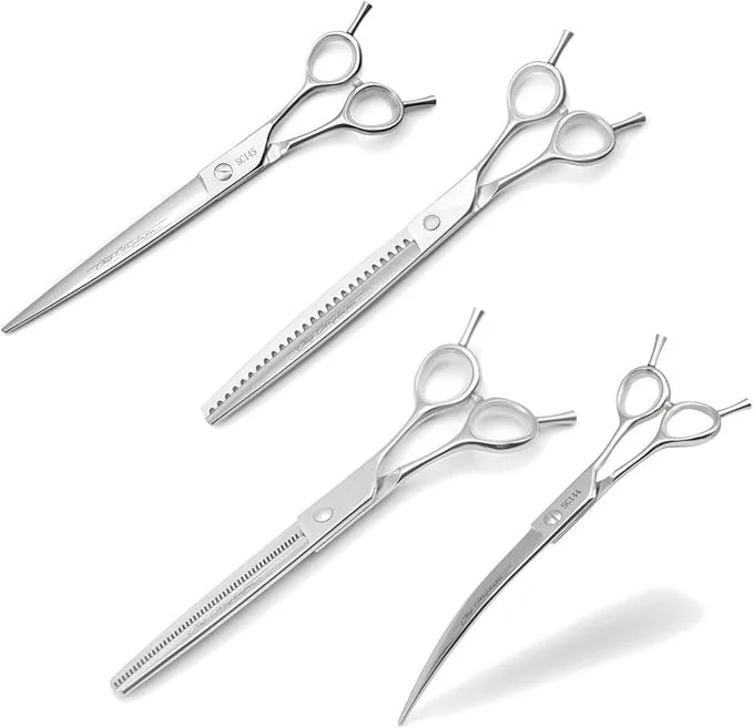 chris christensen set of shears for dog grooming