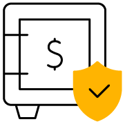 Graphic representing exchange between US dollars and Bitcoin, with arrows indicating conversion.
