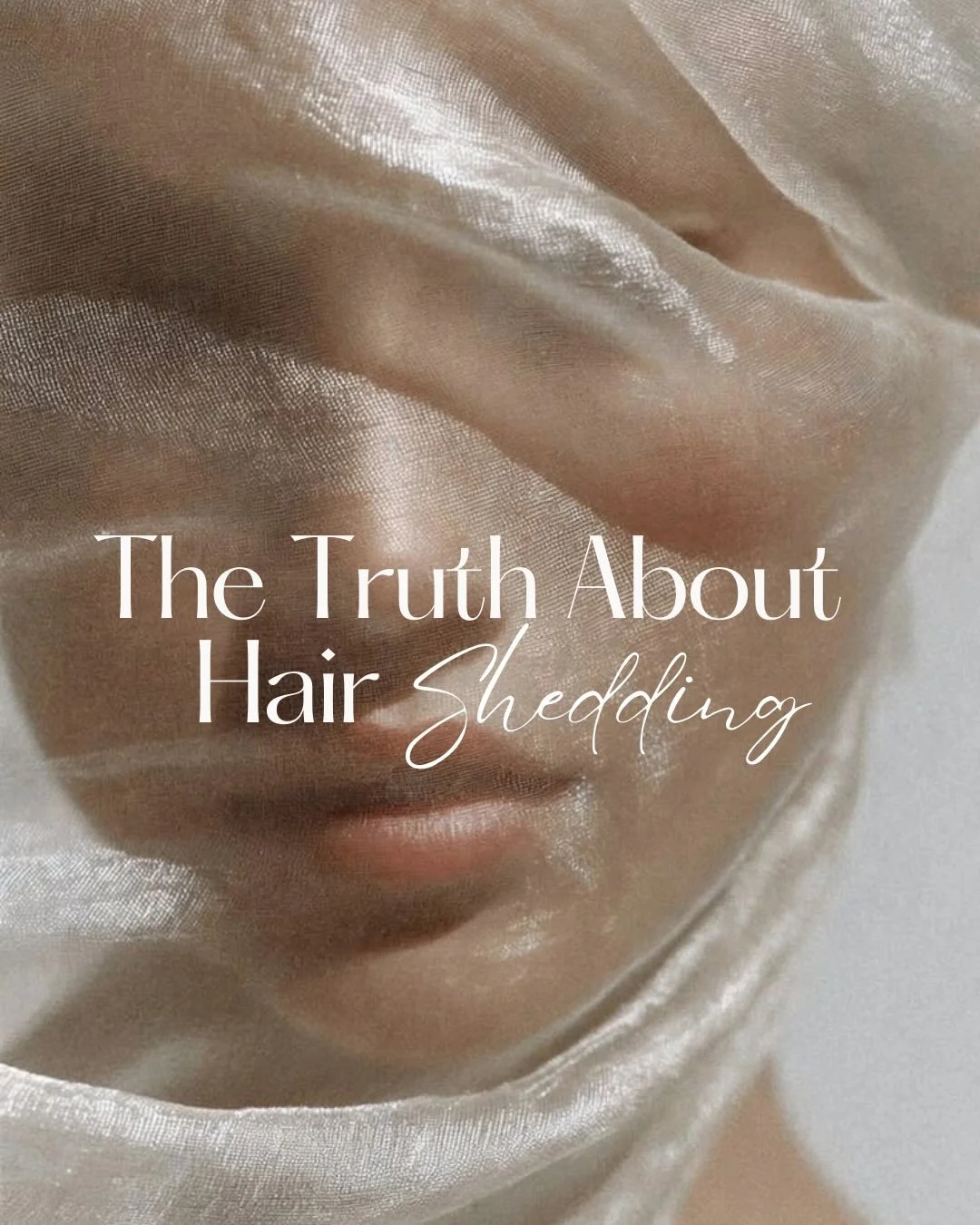 Hair shedding is REAL and it can feel scary ✨
If you&rsquo;ve noticed more hair than usual, you&rsquo;re not alone.

Our first question is always: how&rsquo;s your health?
Stress, illness, and hormonal changes can all impact shedding more than you mi