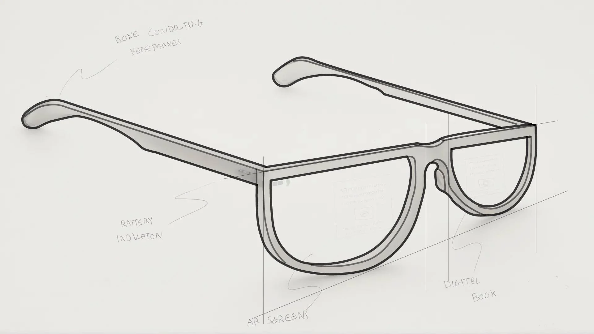 Initial Concept Sketch with low fidelity rendering