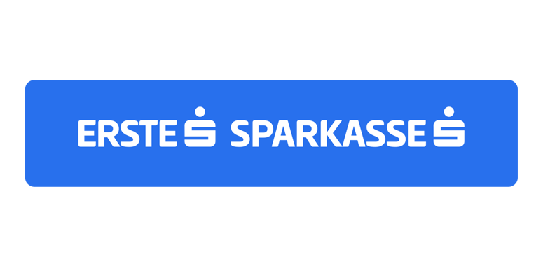 Logo der Erste Sparkasse mit blauer Hintergrund und weißen Text