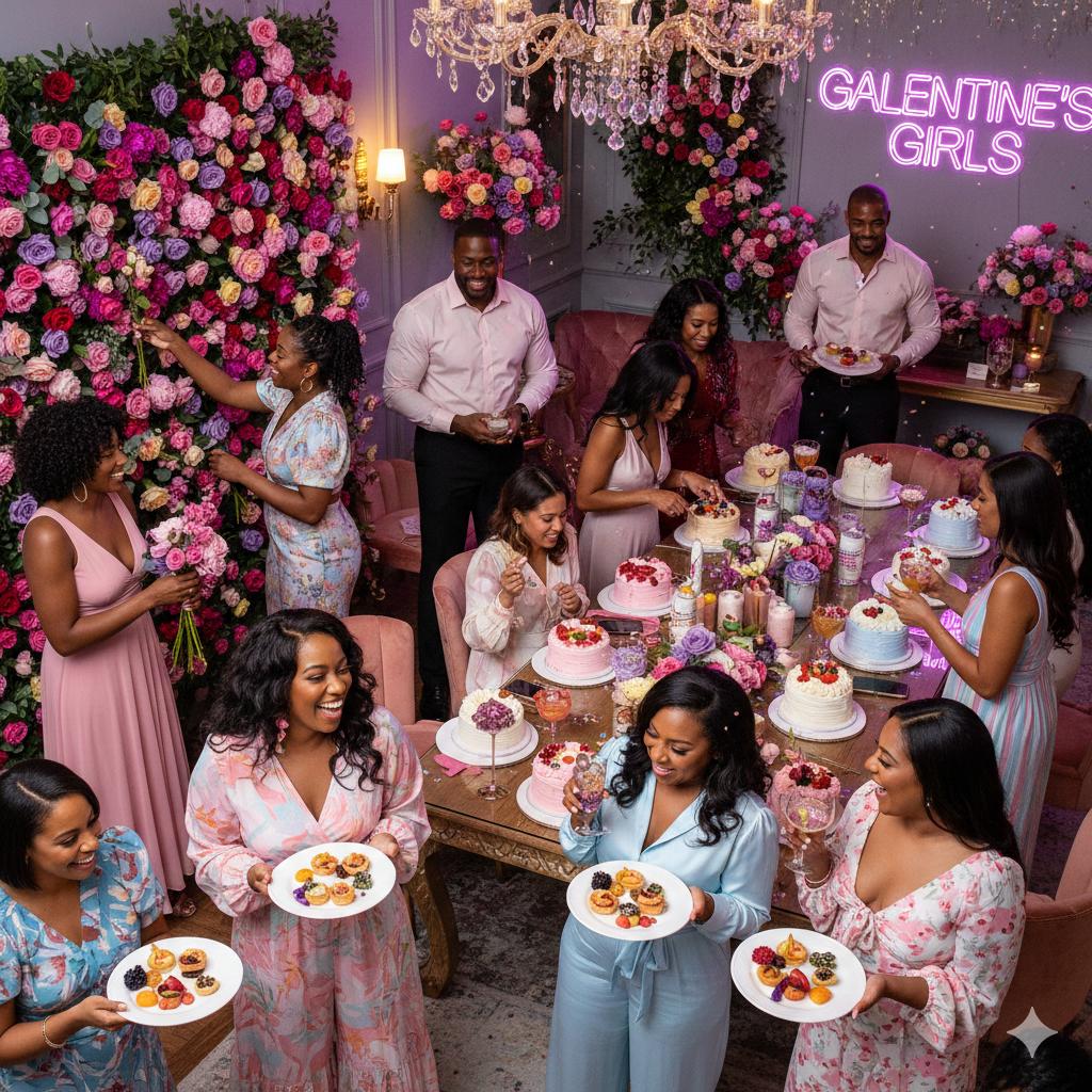 Galentine’s Brunch: A Luxe Cake &amp; Sip Experience