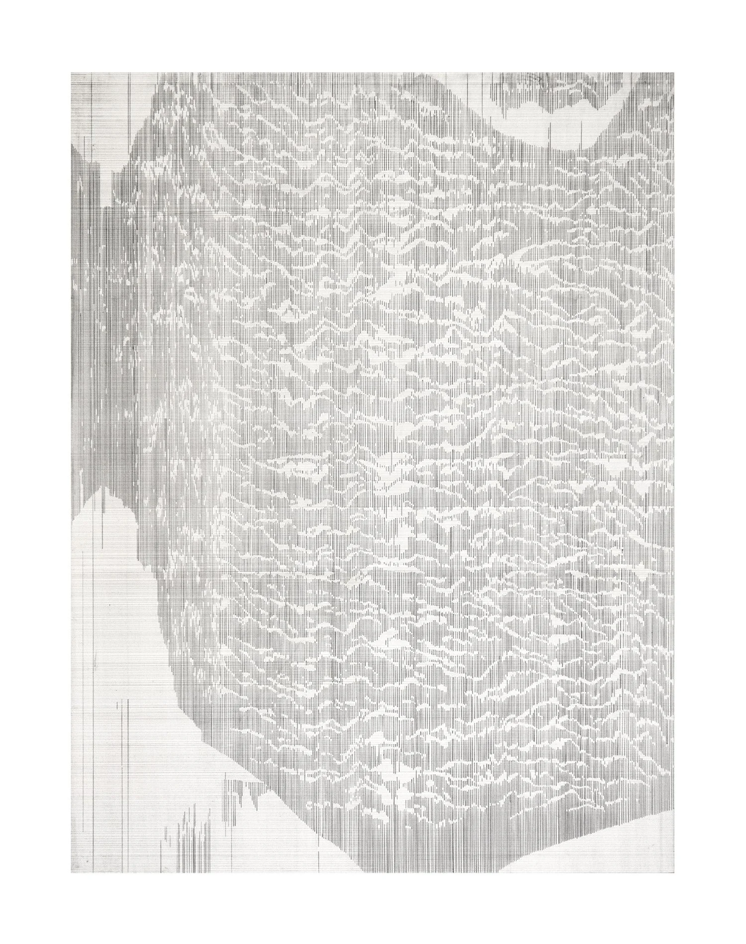 Legible Earth (Tapestry) 4.2 | 2025 16" x 12", Graphite and California wildfire char on panel