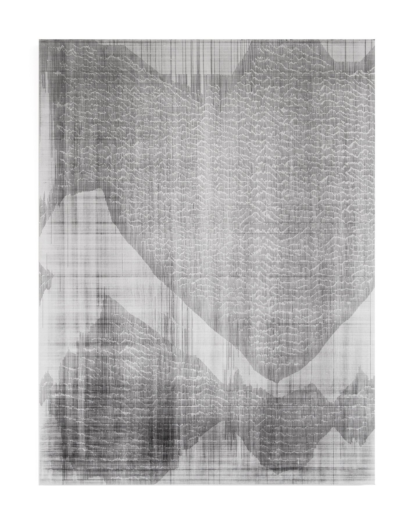 Legible Earth (Tapestry) 5.3 | 2025 24" x 18", Graphite and California wildfire char on panel