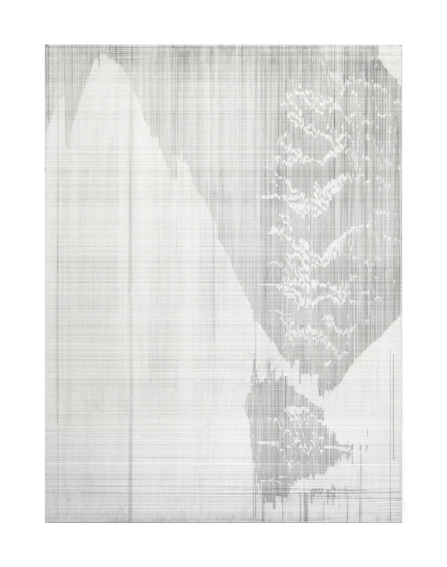 Legible Earth (Tapestry) 4.1 | 2025 16" x 12", Graphite and California wildfire char on panel