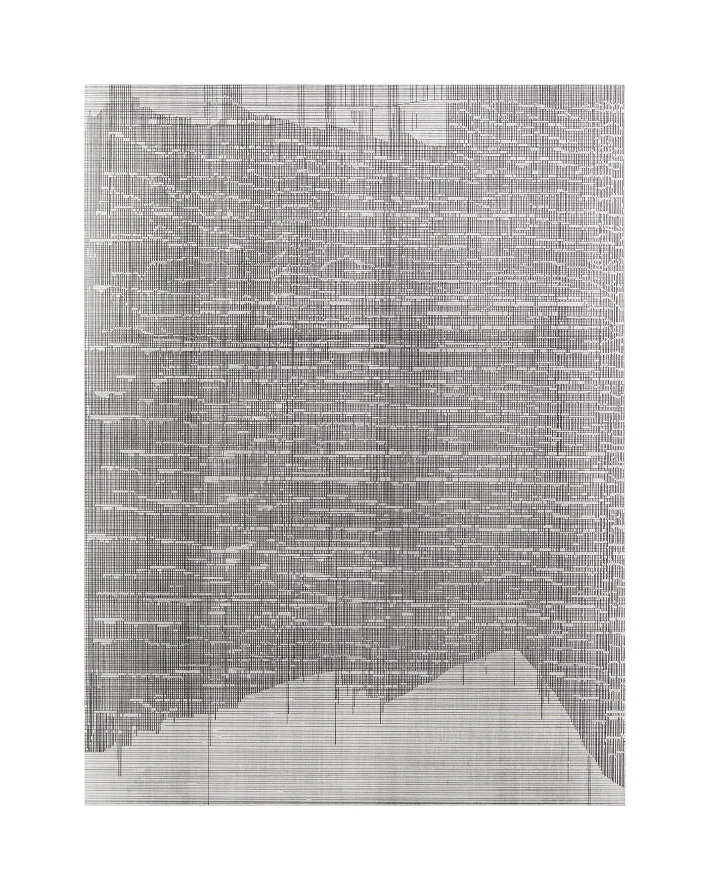 Legible Earth (Tapestry) 2.2 | 2025 12" x 9", Graphite and California wildfire char on panel