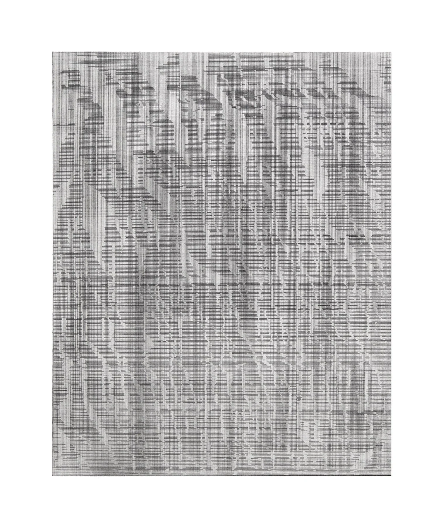 Legible Earth (Tapestry) 1.1 | 2025 10" x 8", Graphite and California wildfire char on panel