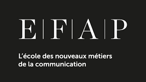 Logo de l'école EFAP, école des nouveaux métiers de la communication.