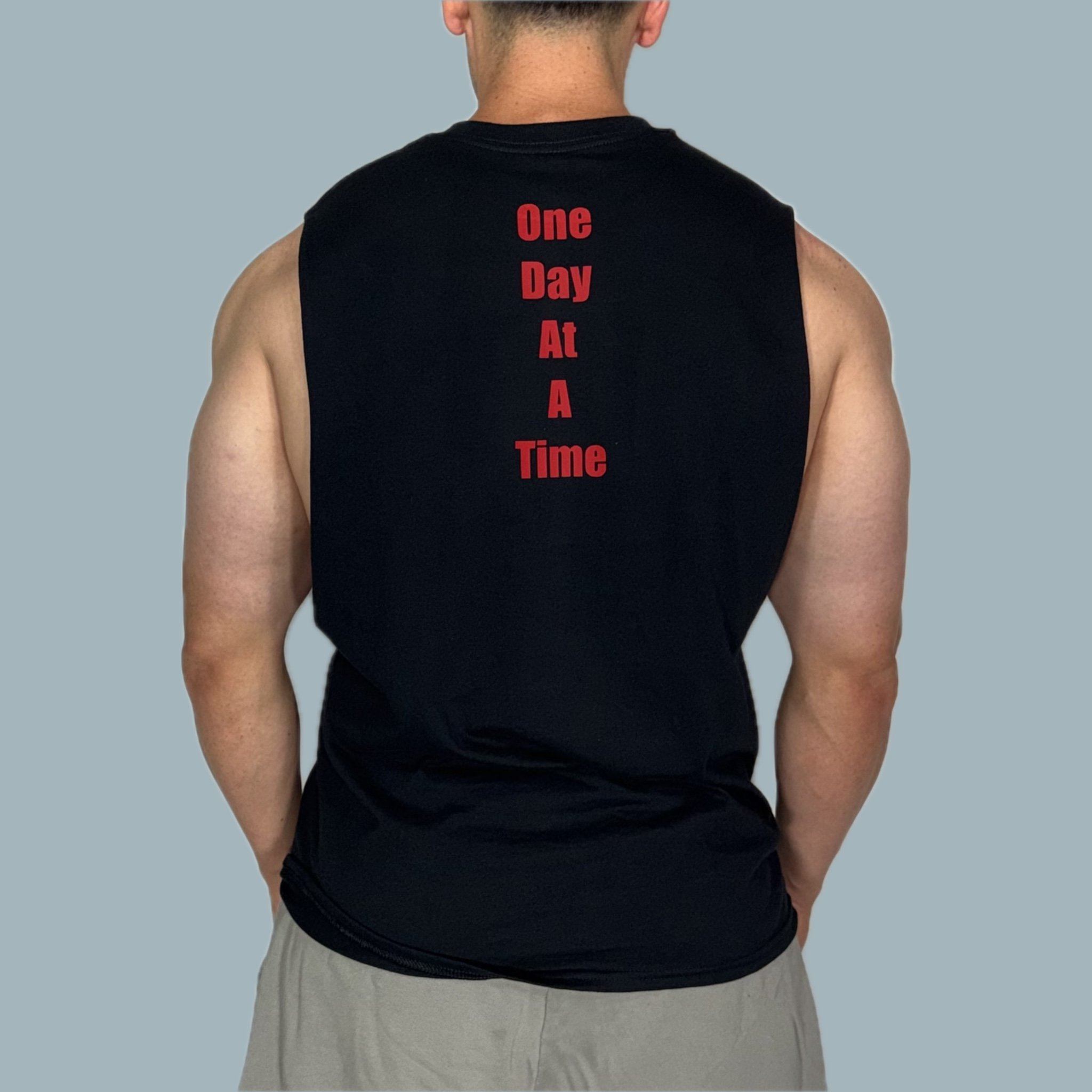 "One Day At A Time" Motivational Drop Tank