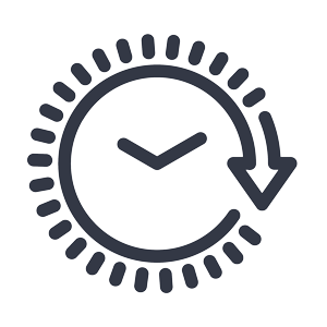 clock with arrow icon