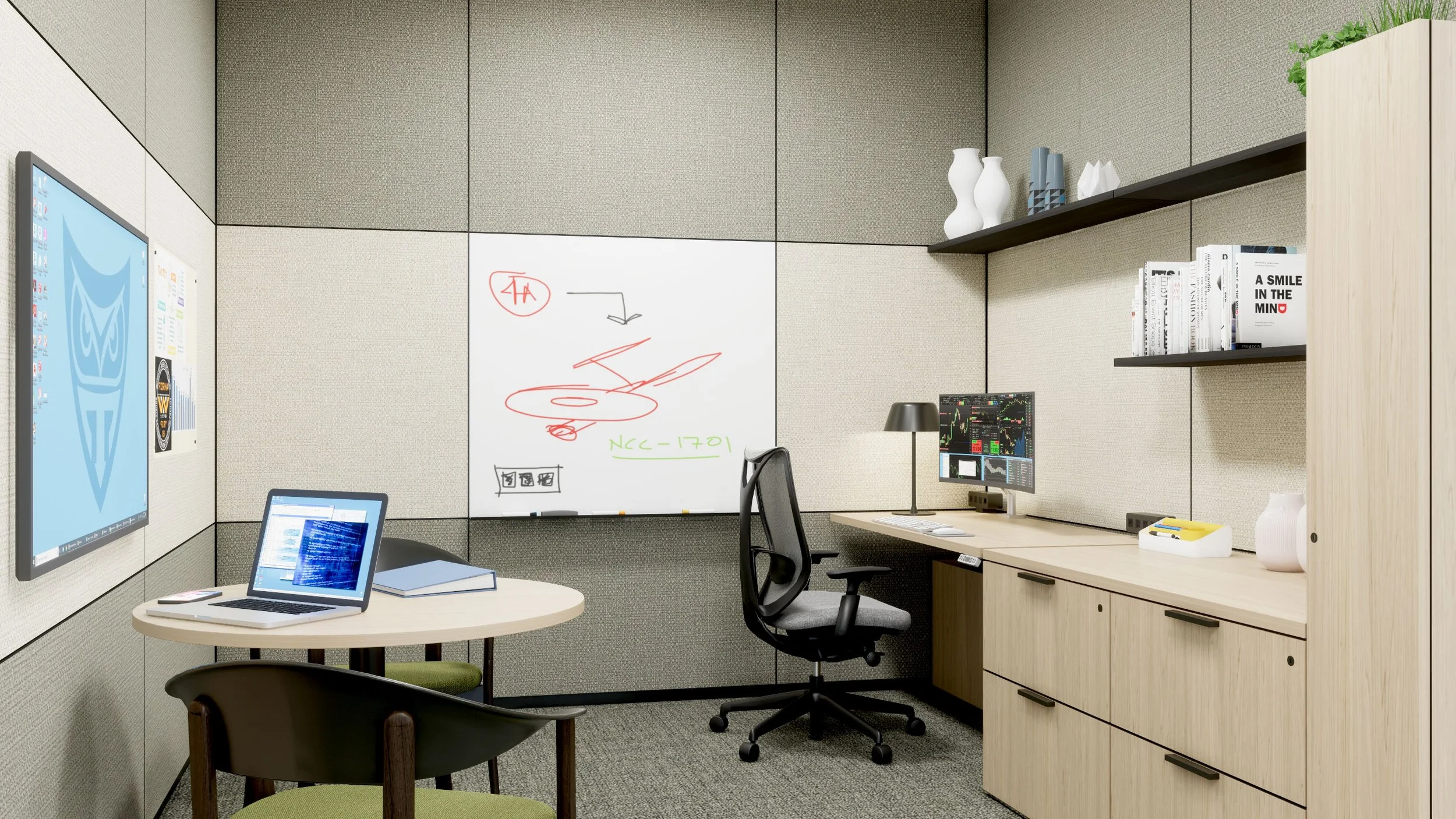 Workwall + Meeting Table