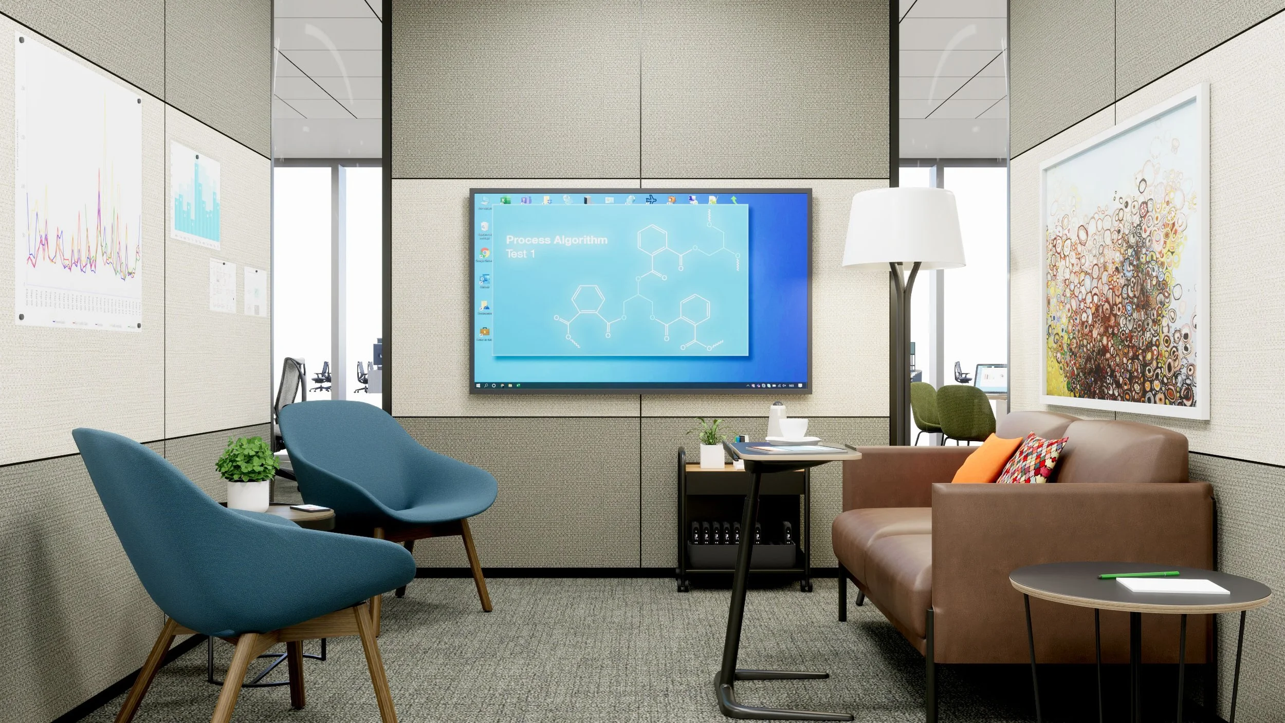 After: Huddle Room (Lounge Arrangement)