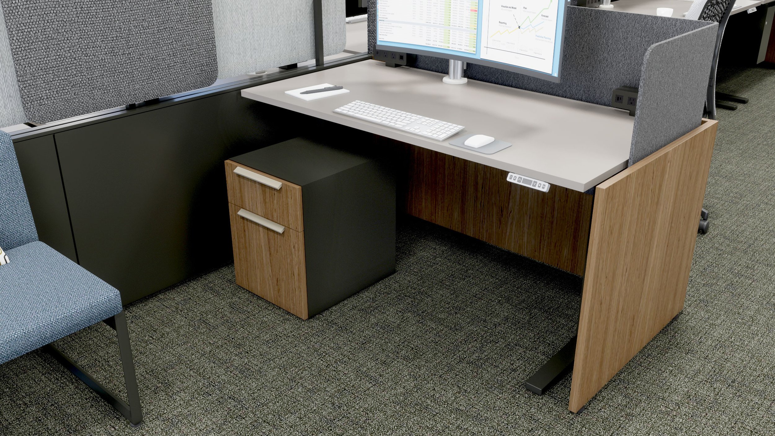 Mobile Box File Pedestal