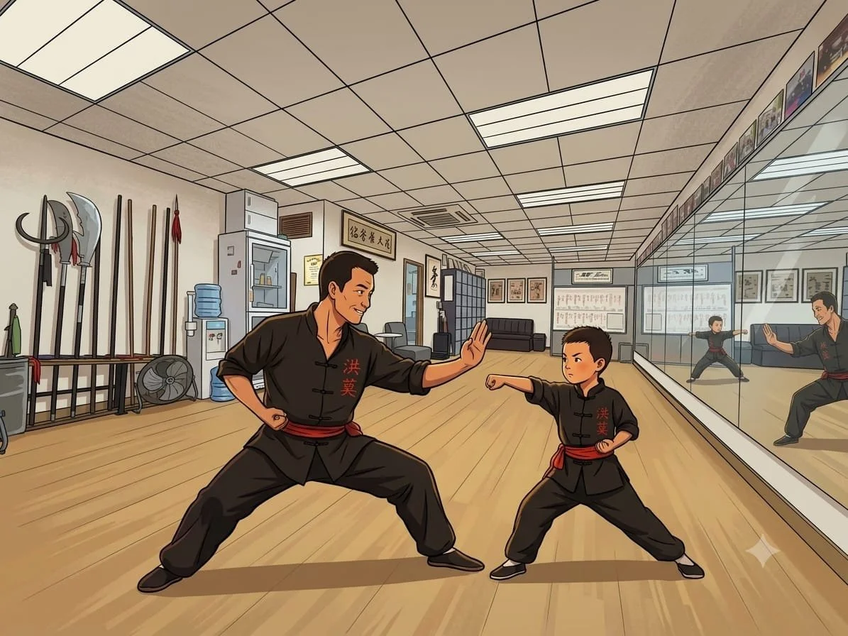 Parent-Child - Southern Style Kung Fu. Summer Class: Hung-Mok Short Form