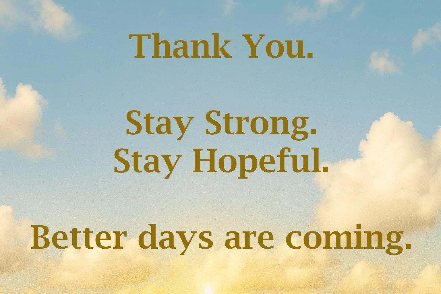 A Post-Thanksgiving Message
