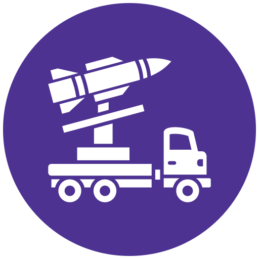 Aerospace freight icon
secure transport of military equipment, aircraft parts, and defence cargo.