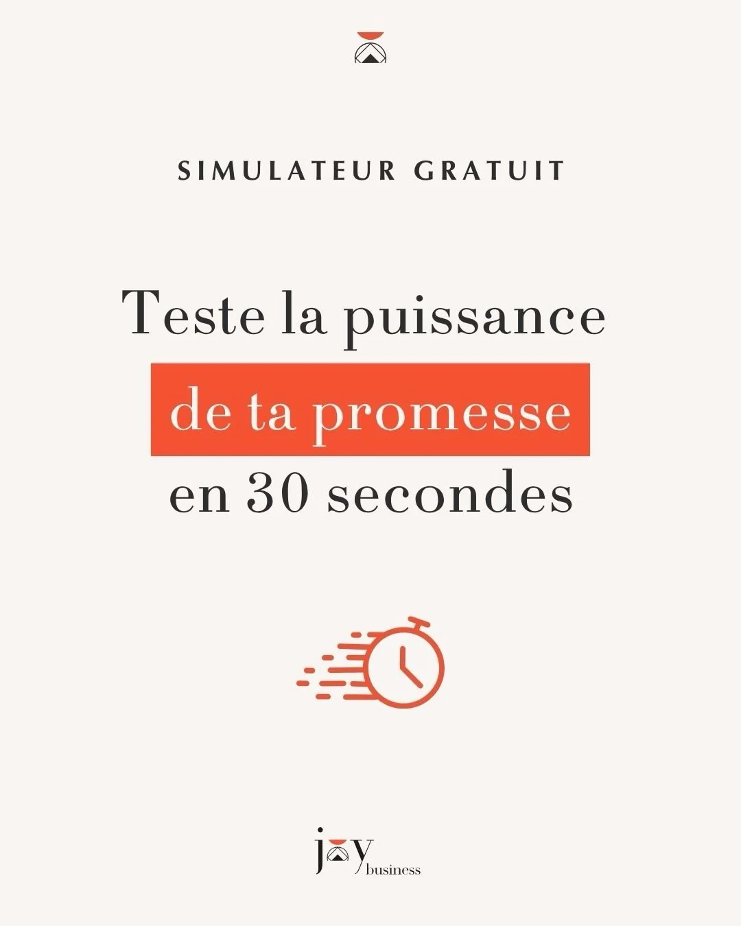 Ta proposition de valeur est-elle vraiment claire ? 

🧚 J&rsquo;ai cr&eacute;&eacute; un simulateur pour que tu puisses v&eacute;rifier en 30 secondes, top chrono !

&rarr; Commente &ldquo;JOY&rdquo; et je t&rsquo;envoie le lien pour le tester et ob