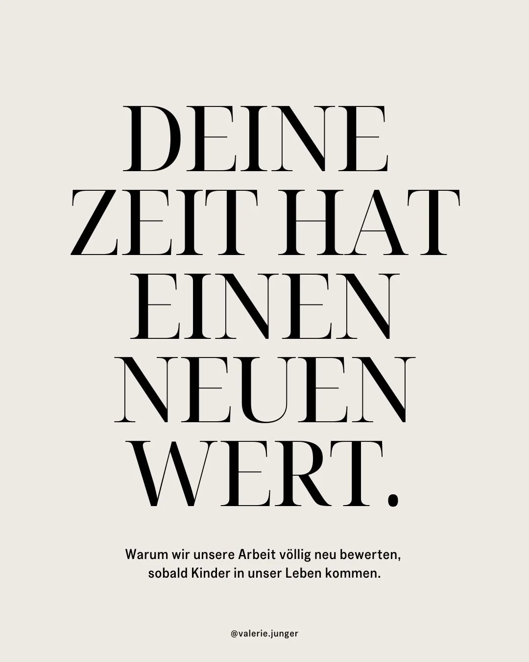 Sobald Kinder im Spiel sind, ver&auml;ndert sich unser Verh&auml;ltnis zu Zeit radikal. Wir betrachten unsere Arbeitsstunden mit einem gesch&auml;rften Blick. 

Viele M&uuml;tter kommen genau an diesem Punkt zu mir. Ein Job, der fr&uuml;her okay war,