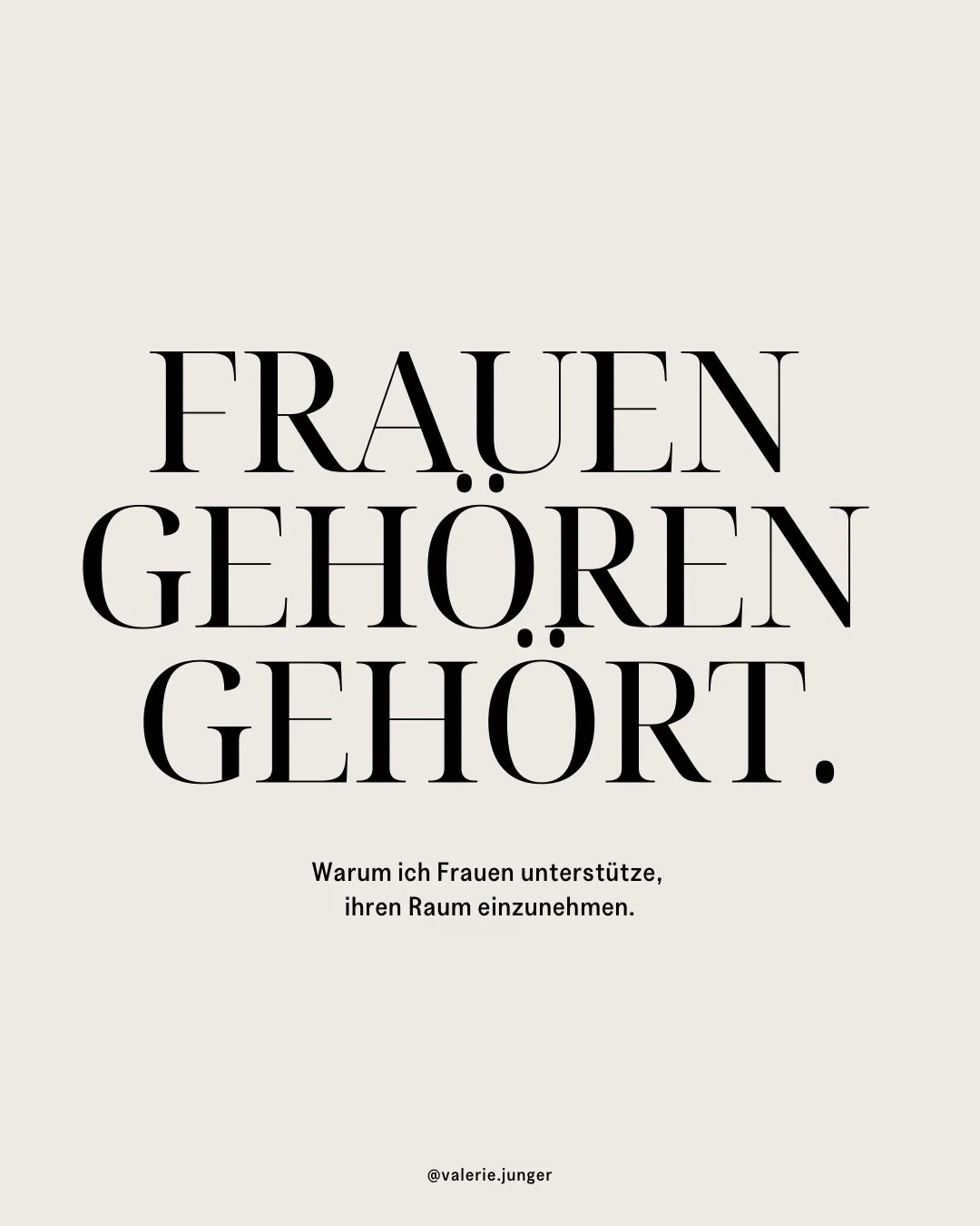 Das System w&uuml;rde ohne Frauen zusammenbrechen. Trotzdem bleiben wir oft in Rollen, die uns unsichtbar machen. Das aktuelle Weltgeschehen beweist t&auml;glich, was passiert, wenn Macht einseitig verteilt bleibt. Wir sehen die Folgen von Kontrolle 