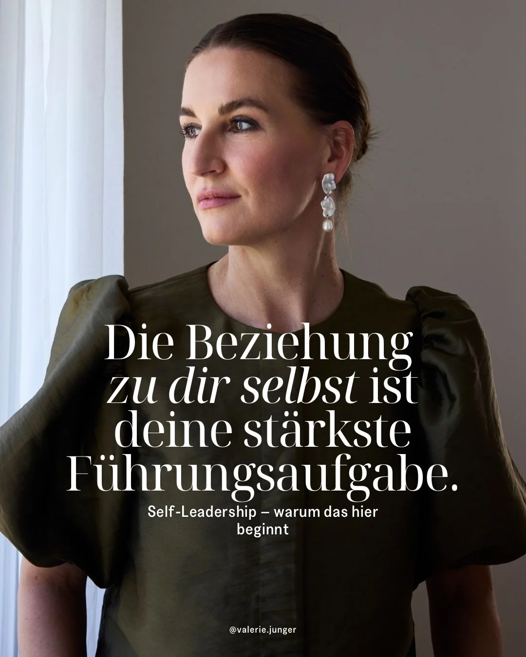 Die Beziehung zu dir selbst ist deine st&auml;rkste F&uuml;hrungsaufgabe. 

Wie du dich zu dir selbst verh&auml;ltst, bestimmt alles andere.
&ndash; Deine Entscheidungen. 
&ndash; Deine Grenzen. 
&ndash; Deine Energie. 
&ndash; Dein Mut.

Self-Leader
