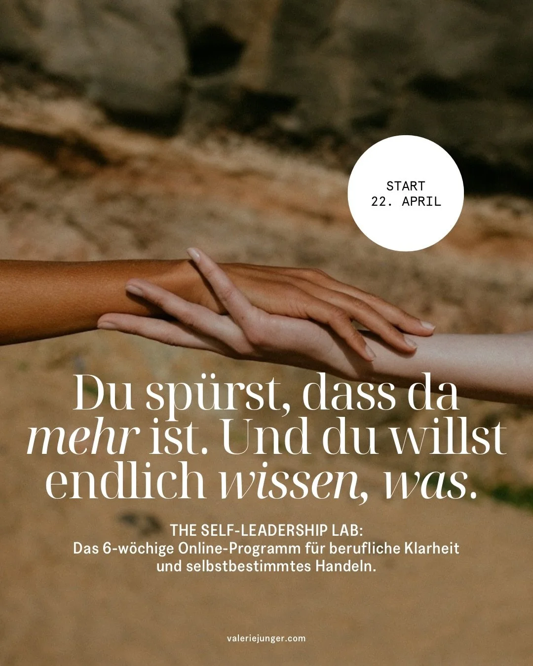 Du sp&uuml;rst, dass da mehr ist. Und du willst endlich wissen, was.

Genau da setzt das Self-Leadership Lab an. 6 Wochen, in denen du Klarheit gewinnst &ndash; &uuml;ber deine Richtung, deine Werte, deine Grenzen und deine n&auml;chsten Schritte. Mi