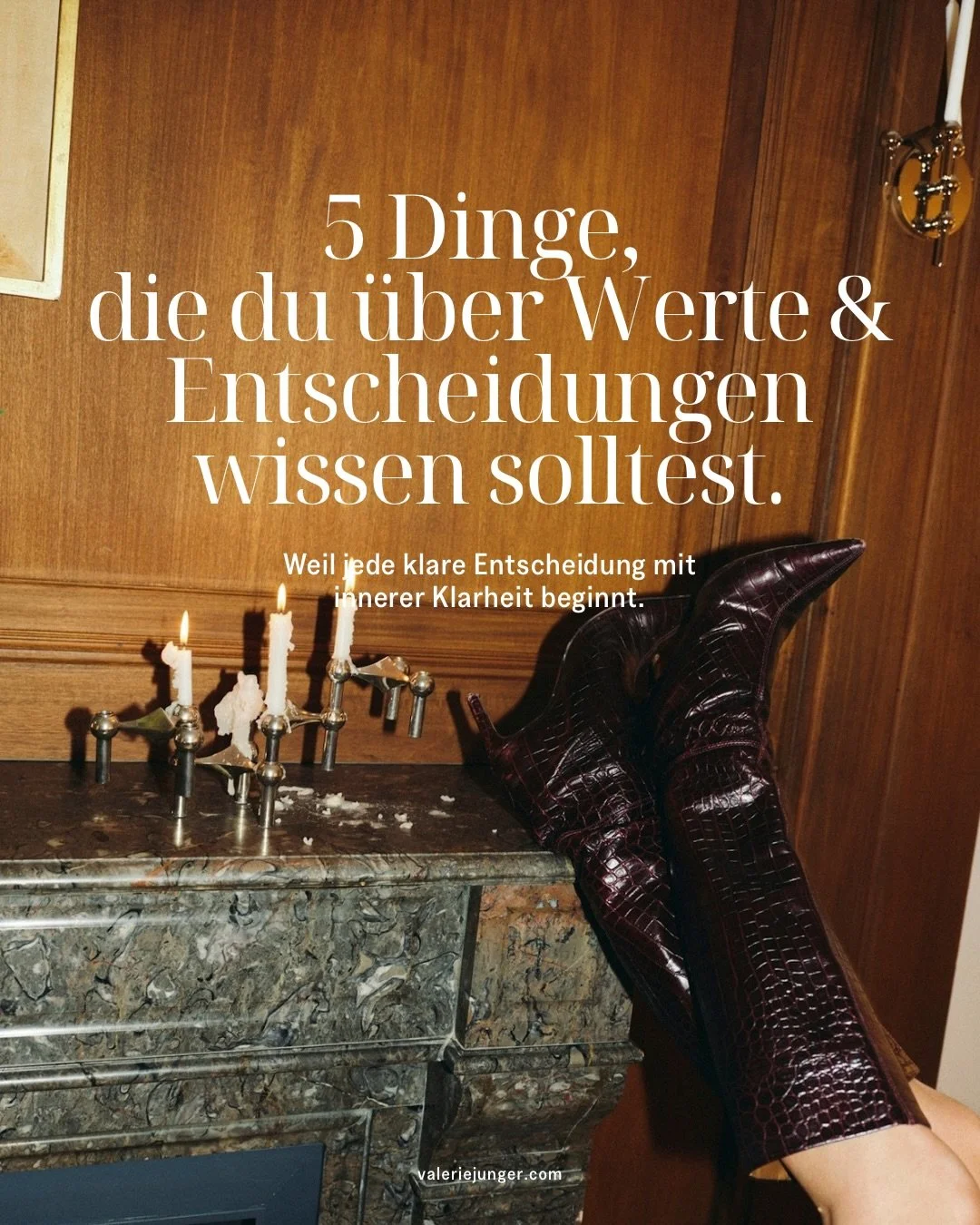 Entscheidungsklarheit beginnt mit Werteklarheit.
 Wenn du wei&szlig;t, was dir wirklich wichtig ist, werden Entscheidungen leichter, klarer und stimmiger.
 Im Carousel teile ich 5 Perspektiven darauf, wie deine Werte dich in Entscheidungen unterst&uu