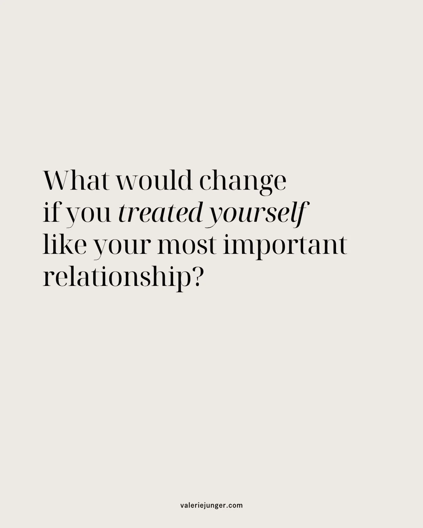 Most of us are incredibly loyal. To our jobs. To our relationships. To everyone who needs something from us. And somewhere along the way, the relationship with ourselves becomes the one we keep postponing.

We&rsquo;ve learned to put everything else 