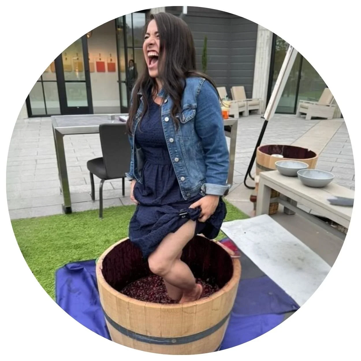 grape-stomping