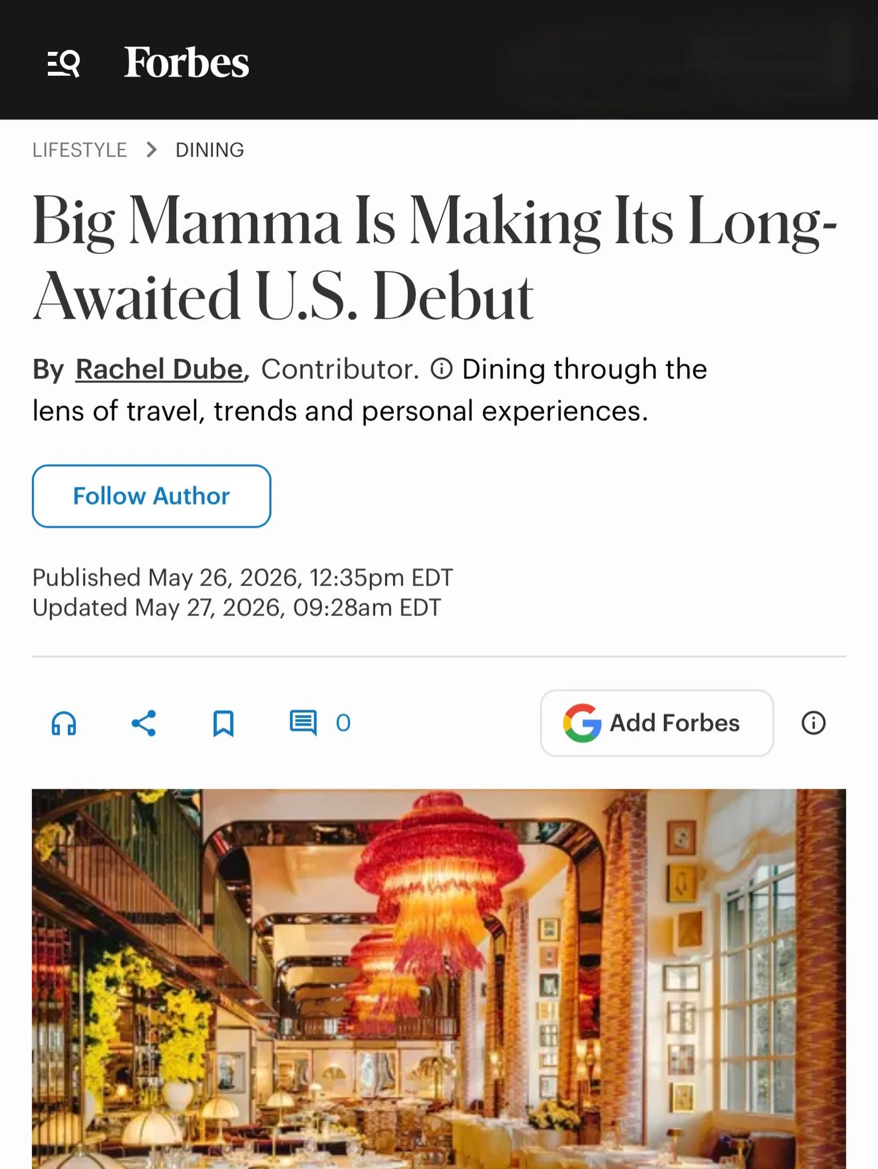 Another major milestone for Ballyhoo Hospitality! ✨ 

We&rsquo;re proud to officially partner with @bigmammahospitality to bring their first U.S. concept to life. A collaboration rooted in hospitality, experience, and bold vision &mdash; and one that