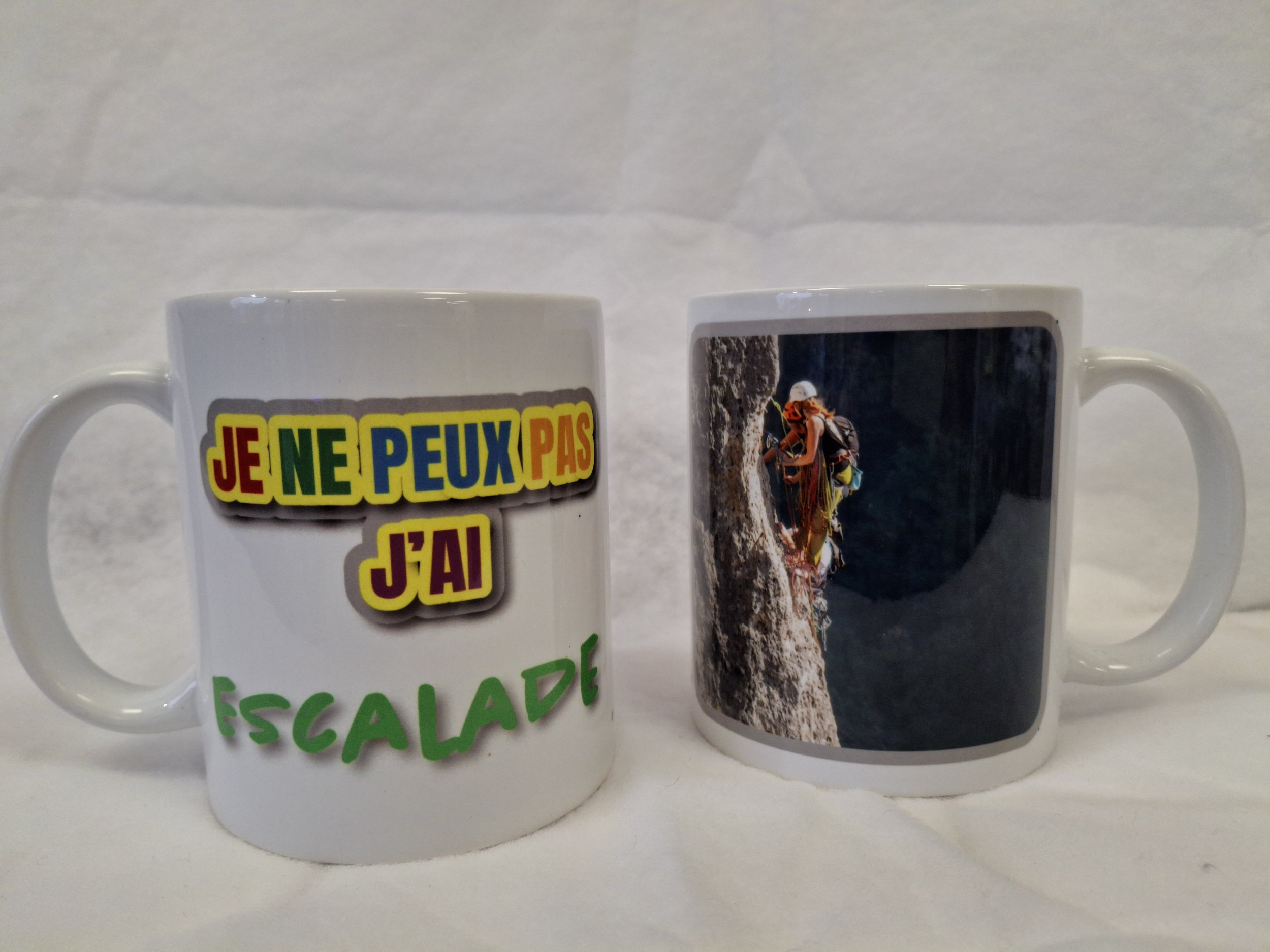 Mug je peux pas j'ai escalade