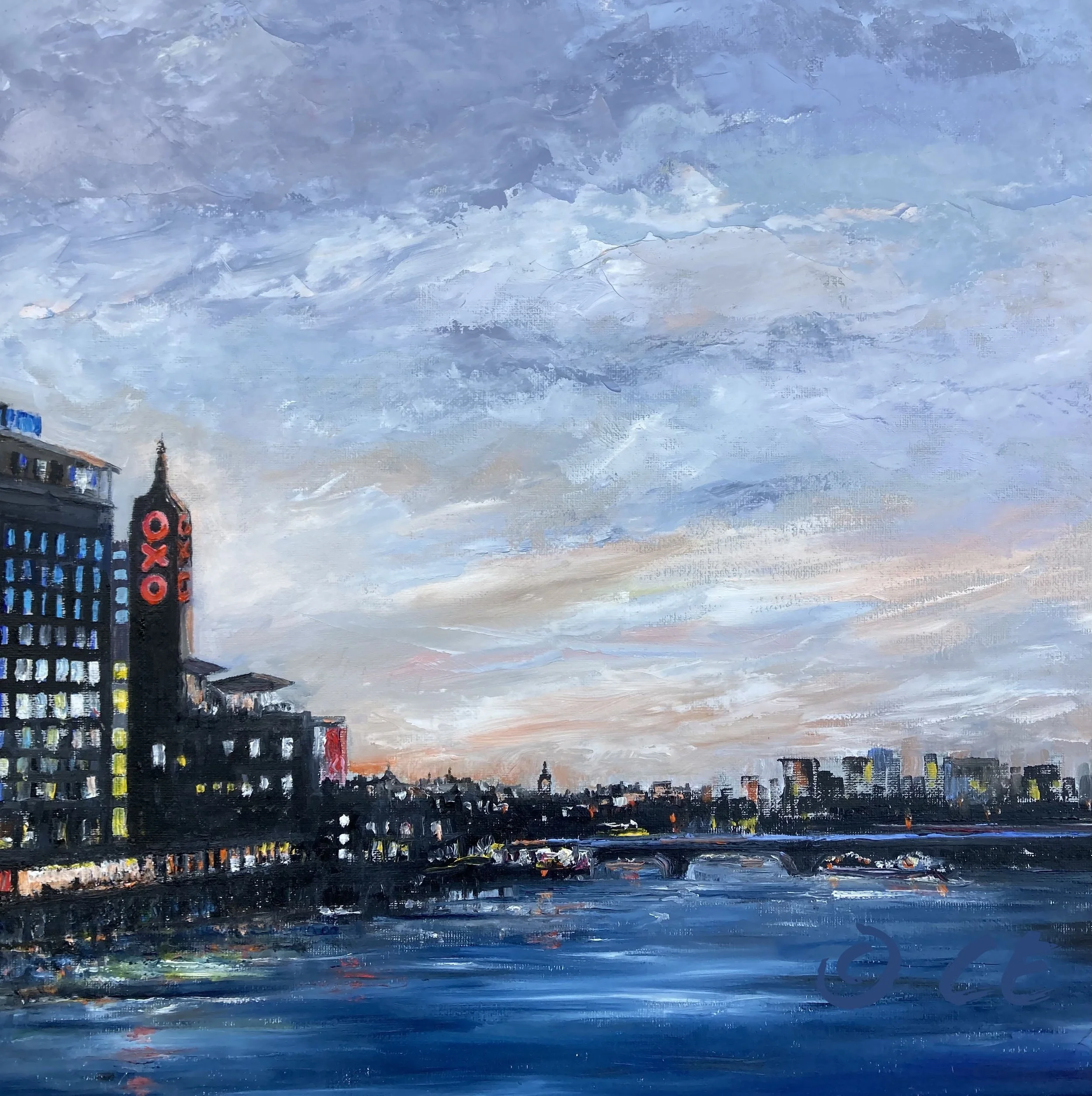 Sunset over the River Thames