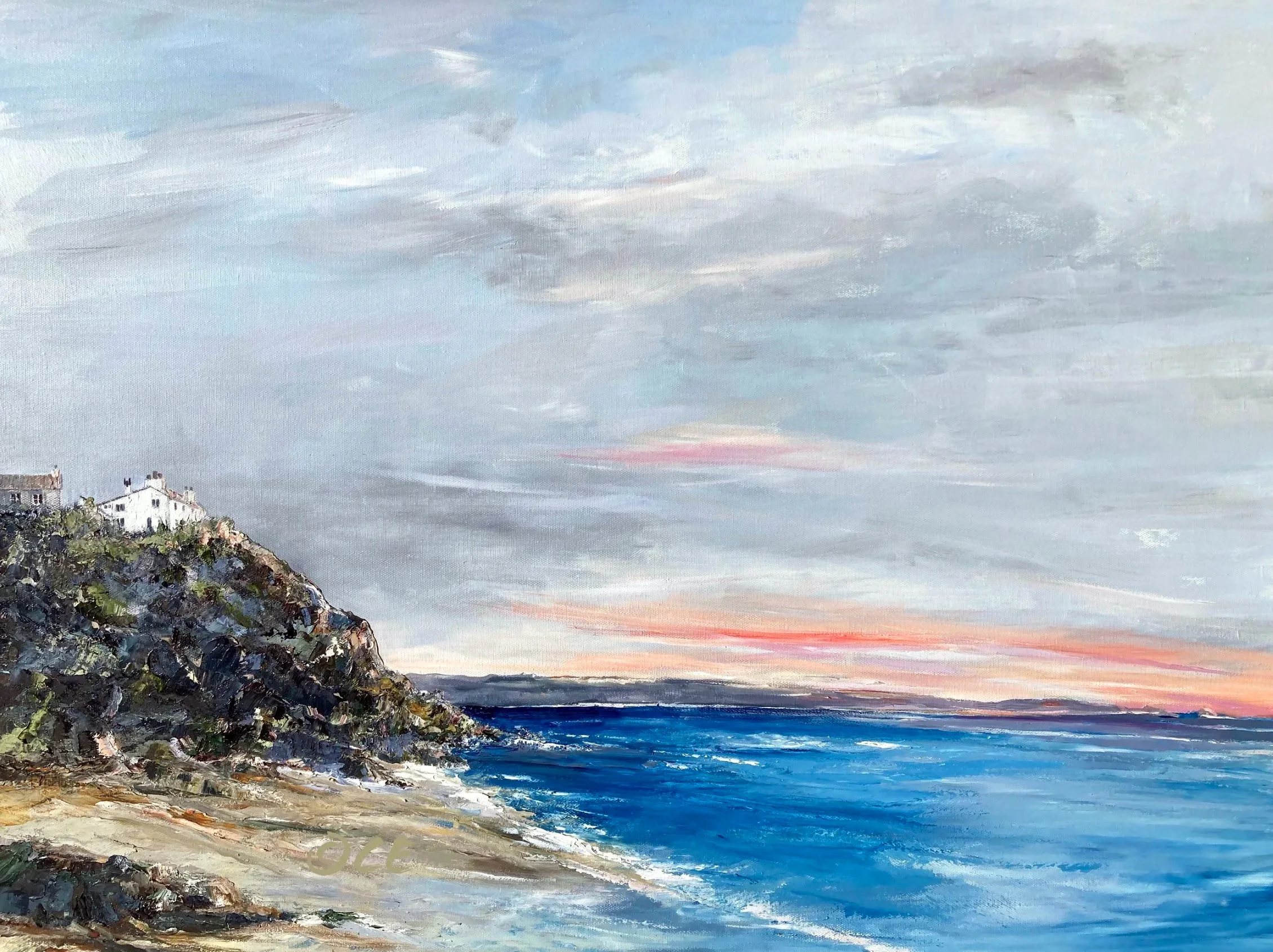 Cliff House at dawn. Torcross Devon
