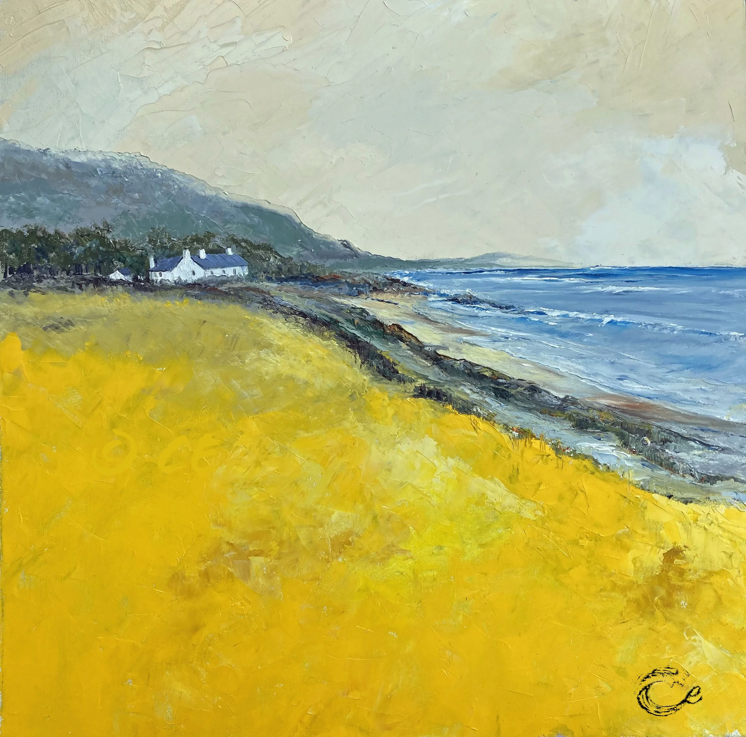 Flaming June  - Original Seascape Oil Painting