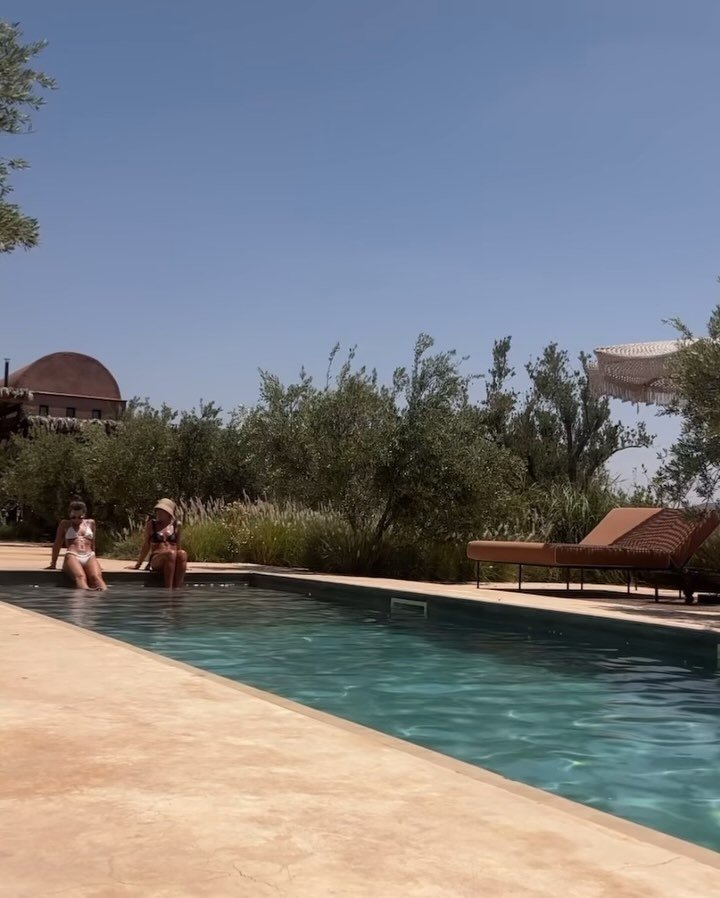 Last weekend we took a very fun trip to Marrakech which consisted of:
1. Some well overdue catching up
2. The most gorgeous farmhouse 
3. Farm to table lunches 
4. @georgwhite 
5. Bikinis, pool dips, picantes 
6. The most amazing food everyday 
7. St