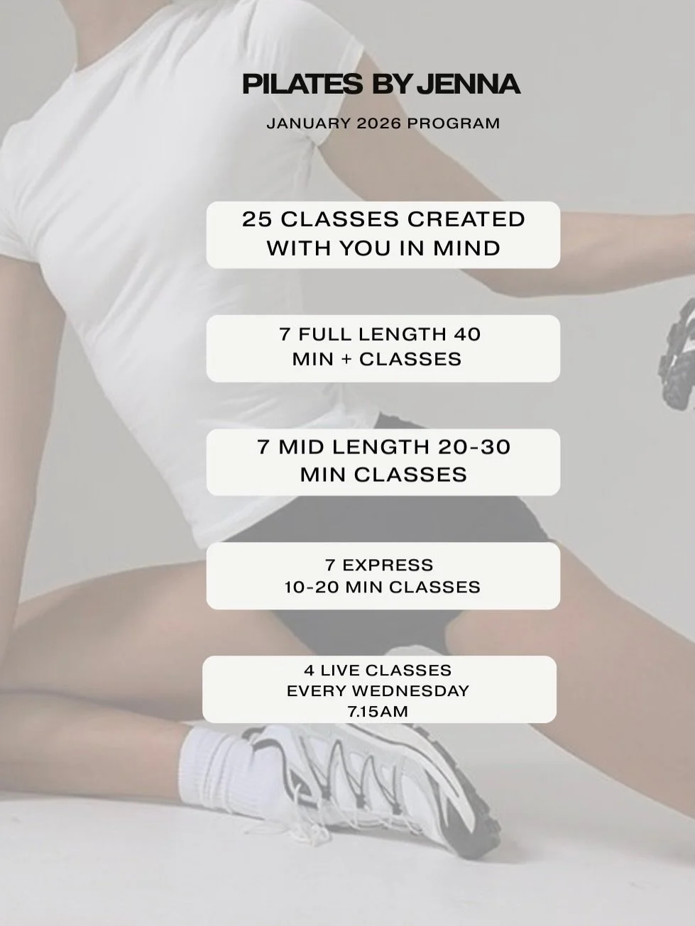 Your January 2026 Program is here! Find your flow this month with this 25 class program created with you in mind. Your first class starts tomorrow, what are you waiting for? Start your free 7 day trial now!