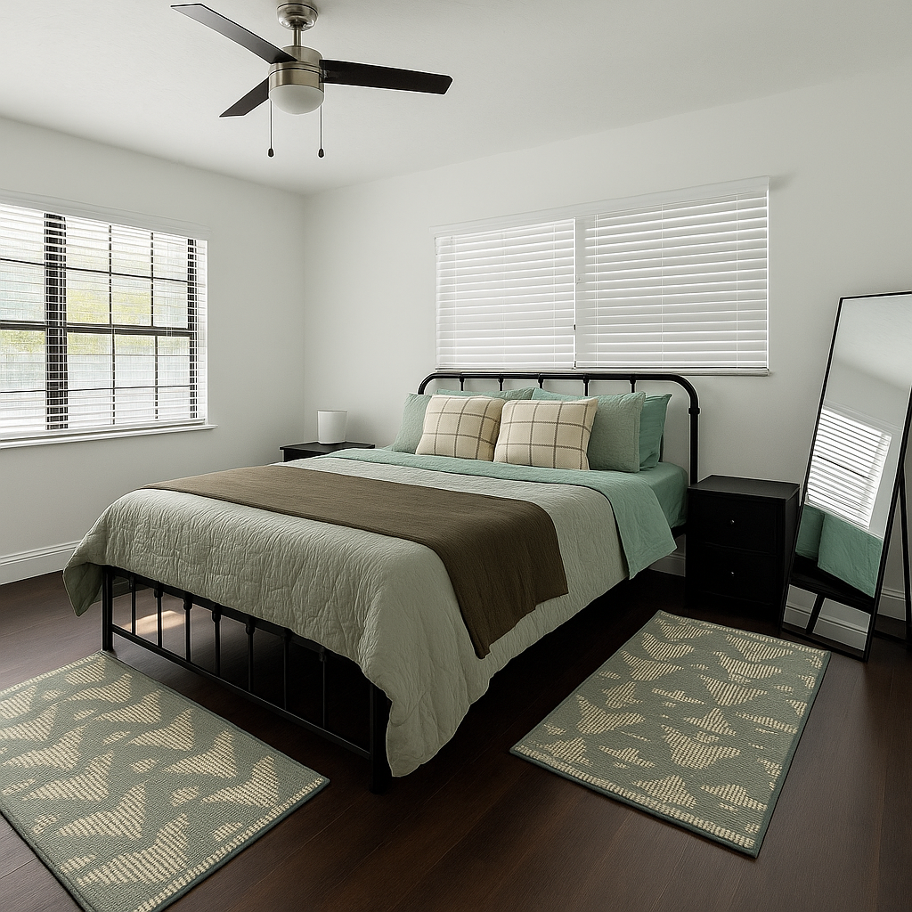 Alachua 01 - Large Queen Bedroom with Private Bathroom, dedicated desk and mini fridge
