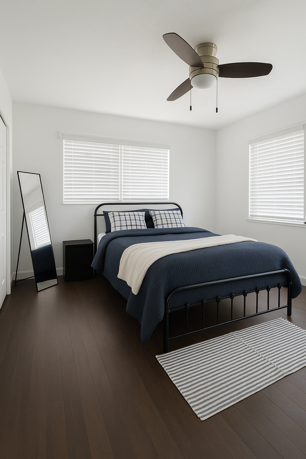 Alachua 02 - Large Queen Bedroom with dedicated desk and mini fridge