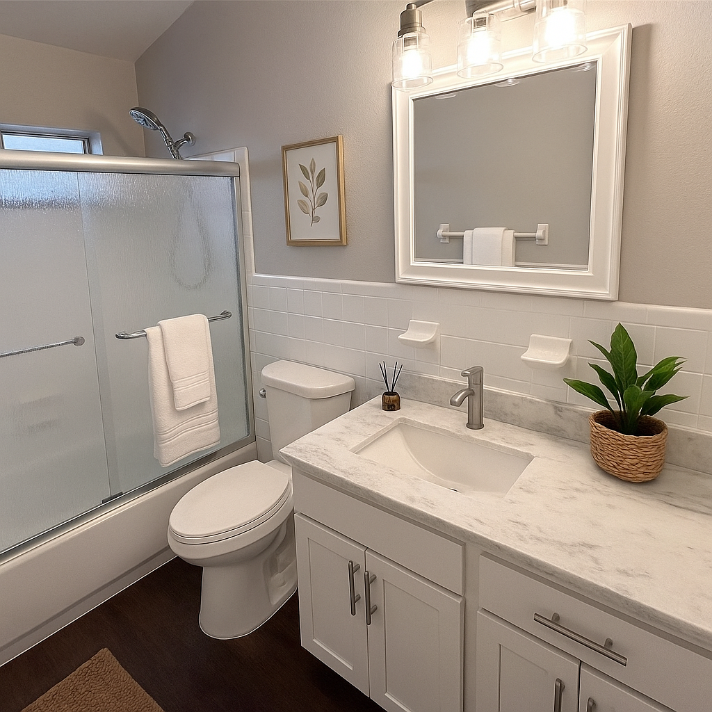 Alachua 01 - Large Queen Bedroom with Private Bathroom, dedicated desk and mini fridge