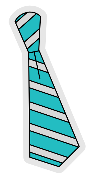 An illustration of a necktie