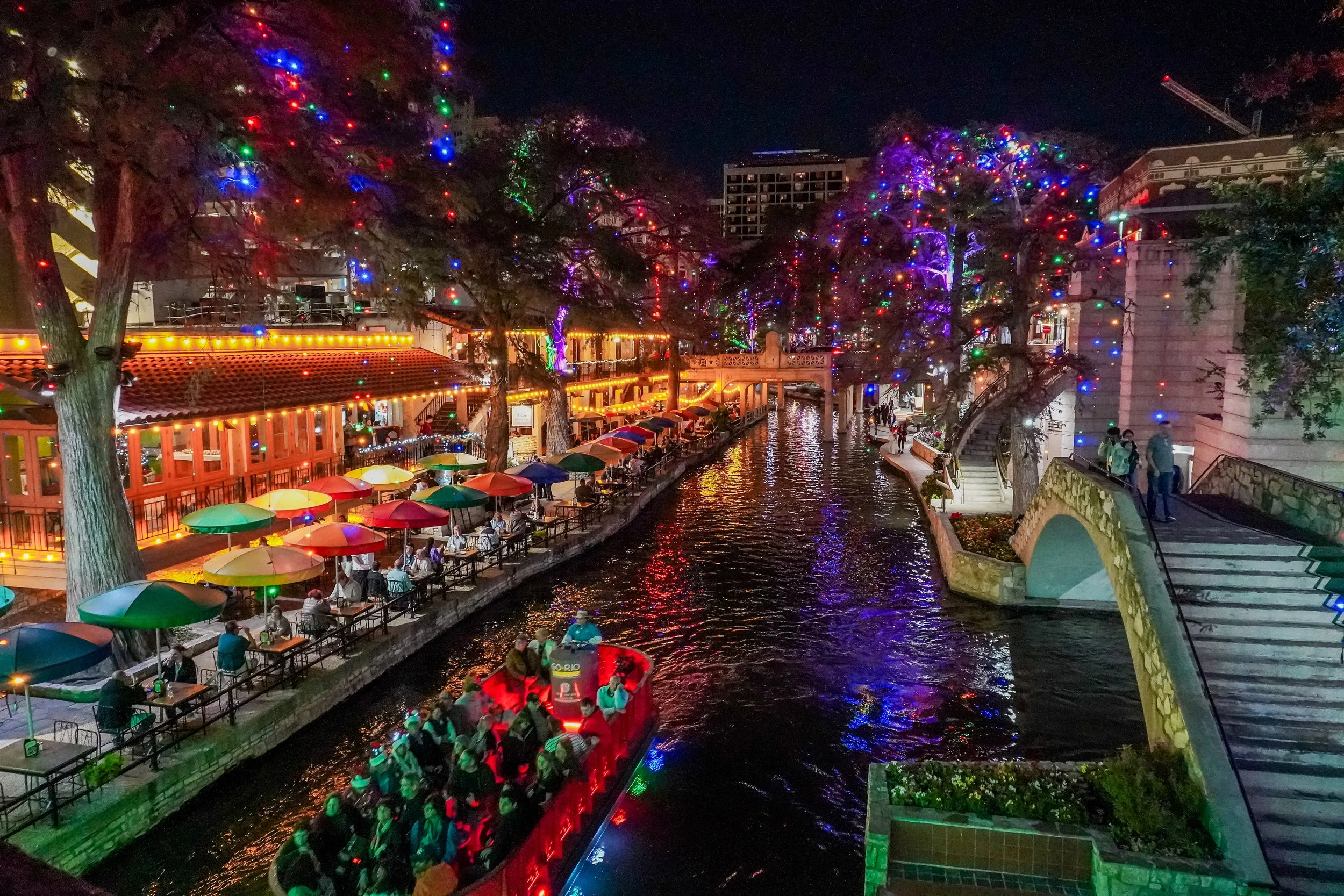 San Antonio Riverwalk at Night