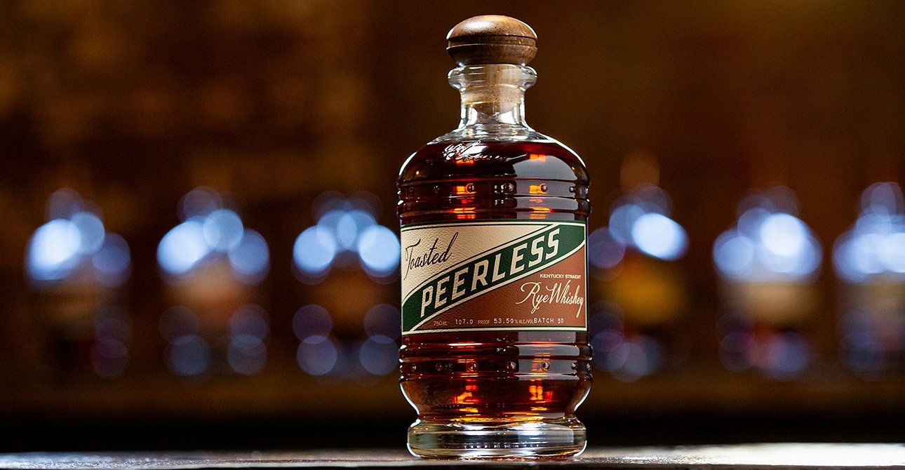 Bottle of Peerless Toasted Rye