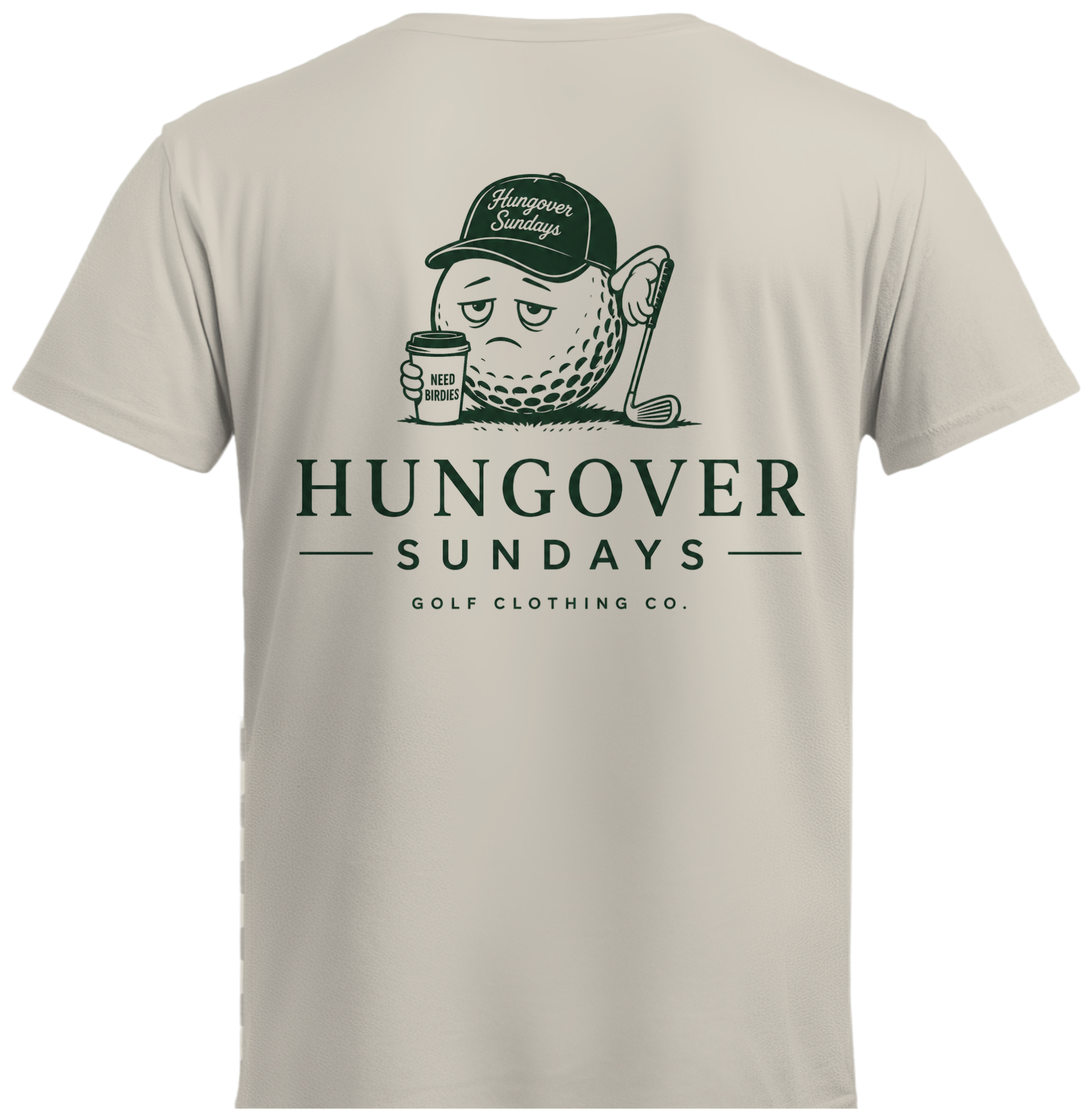 Hungover Sundays -  Golfball wearing Hat