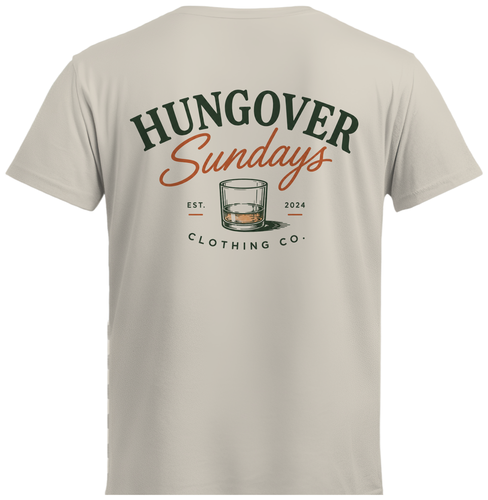 Hungover Sundays - Clothing Company - whiskey glass