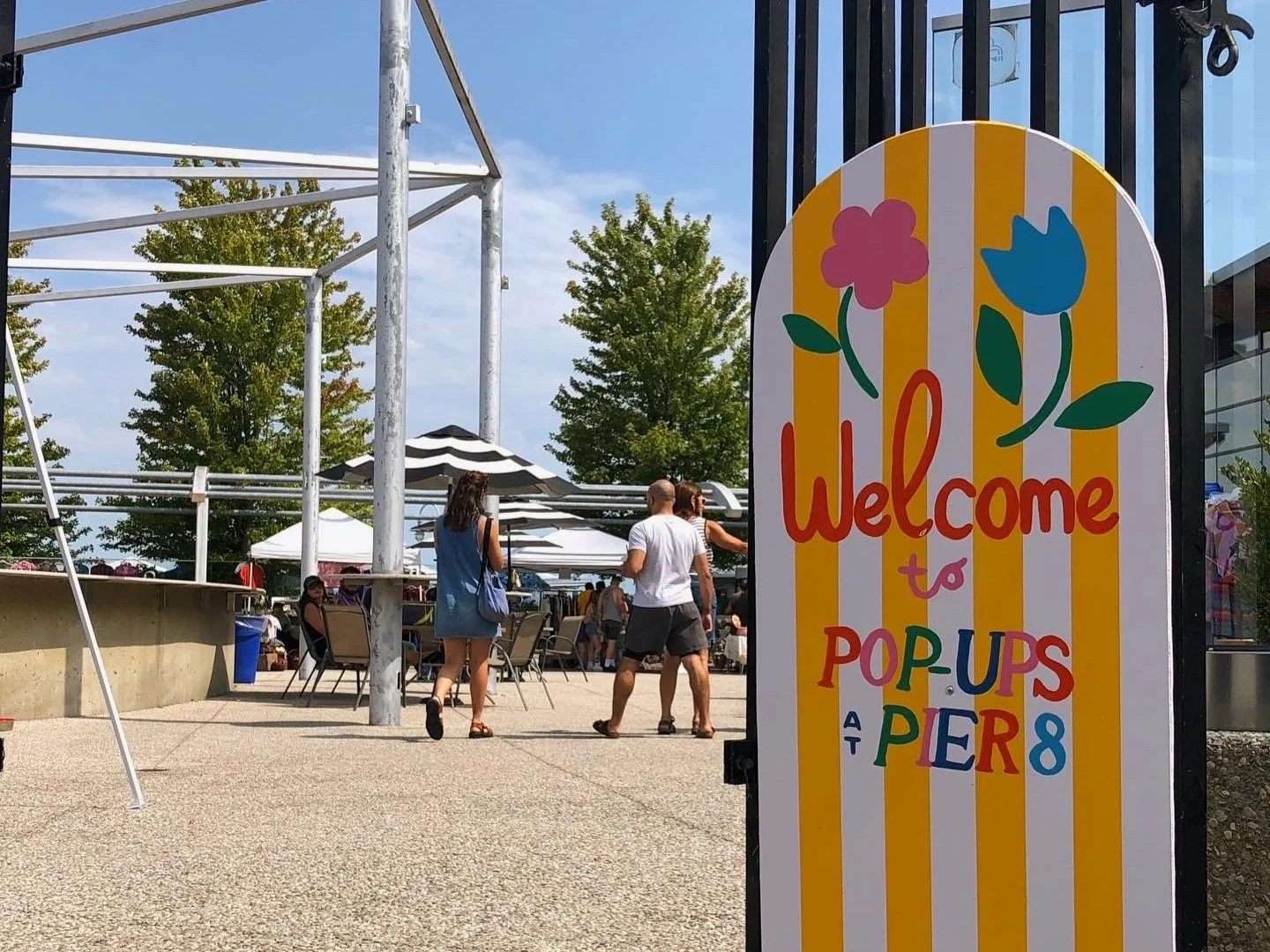 Pier 8 Pop Ups | Event series signage